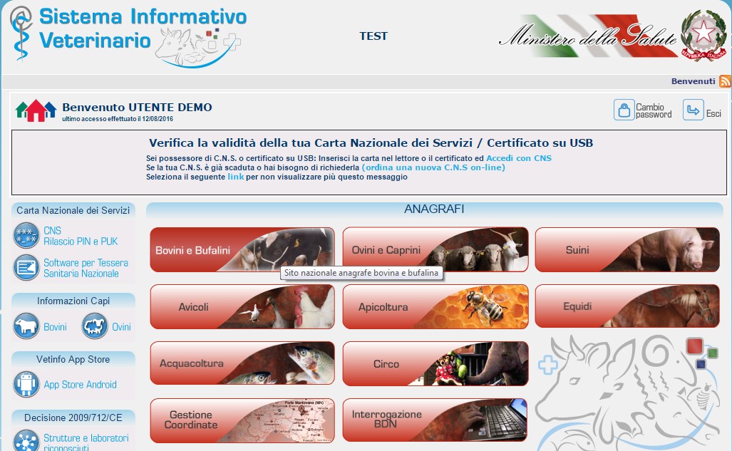 BDN Anagrafe Bovini BDN Anagrafe Bovini